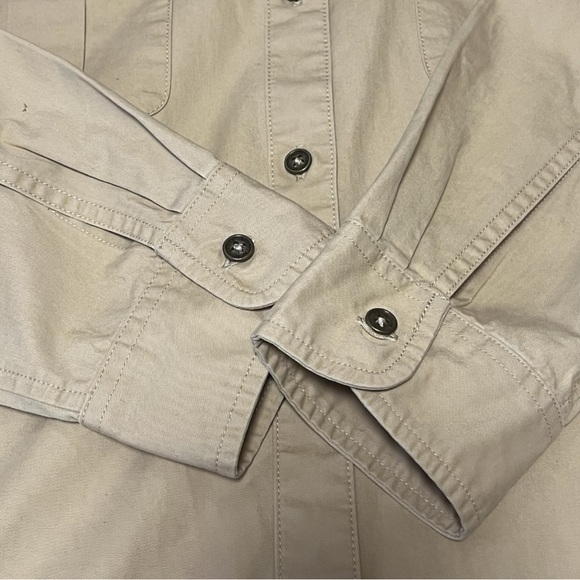 Lauren Ralph Lauren Women’s Belted Utility Khaki Button-Up Shirt Dress Size L - Picture 8 of 11